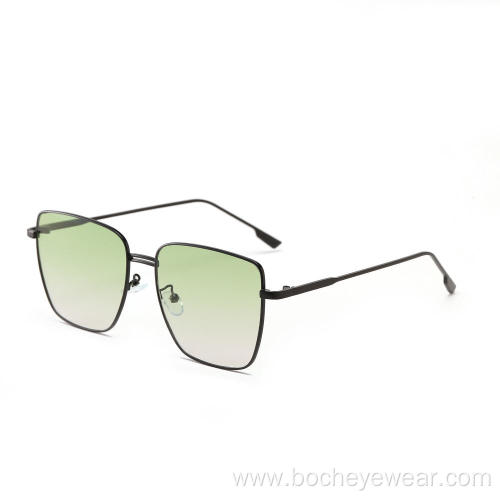 newest italy unisex fashion sunglasses square metal frame sunglasses wholesale sun glasses